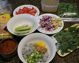 A picture of step 1 of Quick Bun Rieu (Crab Meat Ball Noodle Soup).