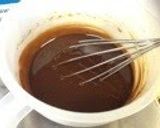 A picture of step 3 of Molten Chocolate Cake.