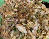 Foto langkah ke 3 dari resep Daging kepiting/udang tumis telur.