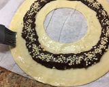 Foto del paso 3 de la receta Rosca de hojaldre con Nutella casera y glaseado de chocolate