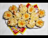 Foto langkah ke 4 dari resep Dimsum Ayam dan Udang Isi Keju Lumer.