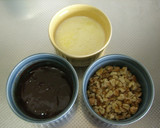 A picture of step 1 of Walnut and Chocolate Madeleines.