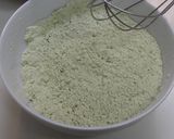 A picture of step 2 of Oil-free Green Tea Chiffon Cake.