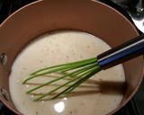 A picture of step 2 of Skinny'ish Alfredo sauce.