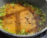 A picture of step 3 of Manchow Maggie Soup.