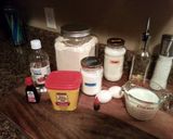 A picture of step 1 of Pink Velvet Cupcakes.
