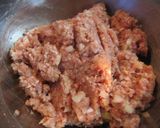 A picture of step 1 of Teriyaki Tsukune Patties With Soft Boiled Eggs.