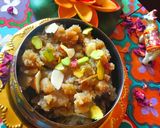A picture of step 4 of Sweet potato Halwa.