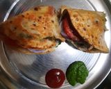 A picture of step 4 of રોટી સેન્ડવિચ.