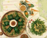Hình bước làm 5 của món Bì nem thính nắm
