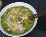Hình bước làm 3 của món Hào trứng long sơn cho ngày mưa