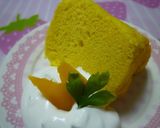 A picture of step 11 of Super-Fluffy Kabocha Squash Chiffon Cake.