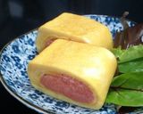 A picture of step 4 of Tarako Tamagoyaki for your Bento or Appetizer.