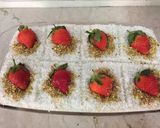 صورة لخطوة 8 من وصفة كيكة العروس التركيه🍓