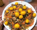 Hình bước làm 5 của món Lòng gà - trứng non xào miến 😋😋 Đảm bảo ăn là ghiền