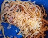Foto del paso 11 de la receta: Tallarines a la carbonara - Tagliatelle alla carbonara-