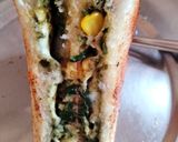 A picture of step 10 of Spinach corn sandwich.