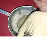 A picture of step 3 of Vanilla cake in saucepan.