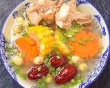 Hình bước làm 5 của món Canh sườn non hạt sen táo đỏ