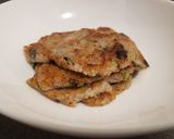 A picture of step 2 of Vegan potatoes green onion pancakes.