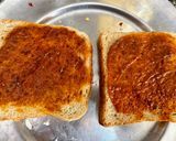 A picture of step 3 of Cheese veggies toast.