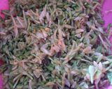 Foto langkah ke 2 dari resep Tumis Bunga Pepaya Pete Rebon | Pahitnya Pas!.