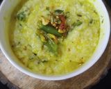 A picture of step 2 of Ven Pongal (khara pongal).