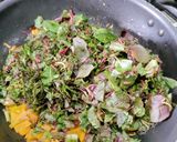 A picture of step 4 of Amaranthus, Veggies and Lentil Dry Curry.
