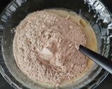 A picture of step 3 of Eggless Banana walnut cake.
