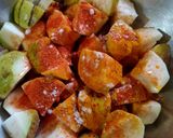 A picture of step 3 of Amrood pickles.