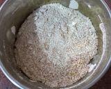 A picture of step 1 of Oats Methi Chilla.