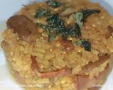Foto del paso 6 de la receta Arroz frito con currys, setas y bacon