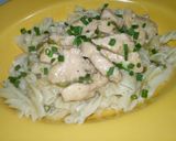 Foto del paso 6 de la receta: Pasta con Pollo en Salsa Blanca
