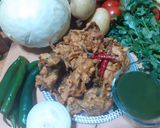 A picture of step 3 of Veg Pakoray fry.