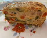 Foto del paso 5 de la receta: Pastel de calabacín y jamón serrano