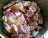 Hình bước làm 2 của món Chân giò lợn (heo) nấu giả cầy