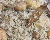 A picture of step 3 of Chicken White Pulao.