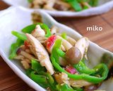 A picture of step 7 of Chicken and Umeboshi, Japanese-style Chinjao Rossu.