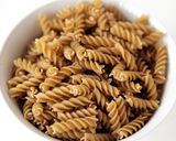 A picture of step 2 of Butternut Squash and Kale Fusilli Pasta with Ricotta and topped with Fried Sage and Parmesan.