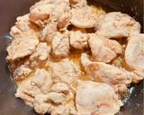 A picture of step 3 of Chicken Changezi.