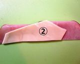 A picture of step 3 of Easy Flower-Shapes! Ham and Cheese Rose Bento Box Fillers.