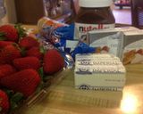 A picture of step 1 of Chesee Cake De Nutela.