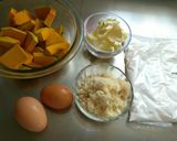 A picture of step 1 of Easy Kabocha Cupcake Muffins with Pancake Mix.