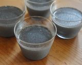 A picture of step 7 of Rich and Smooth Black Sesame Pudding.