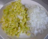 A picture of step 1 of Simple Hamburgers using Spring Cabbage.