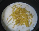 A picture of step 2 of Creamy Shrimp au Gratin Made In One Frying Pan.