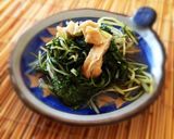 A picture of step 4 of Simmered Mizuna and Aburaage in Sauce.