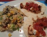 A picture of step 8 of Zesty quinoa salad & chicken tacos.