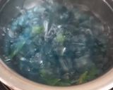 A picture of step 2 of Butterfly Pea flower Tea.
