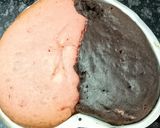 A picture of step 4 of Two in One Strawberry Chocolate Cake.